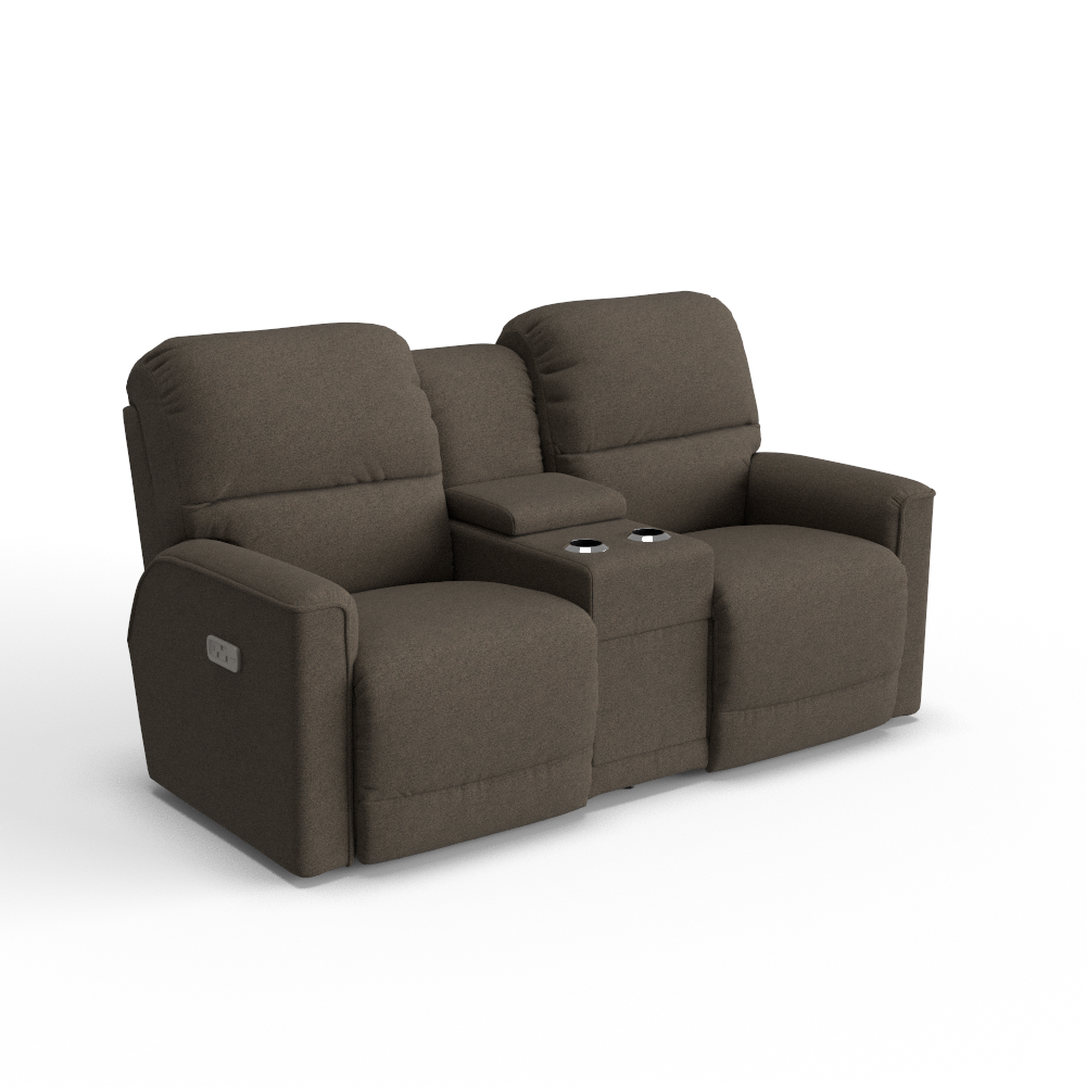 Cade Power Reclining Loveseat w/ Headrest, Lumbar & Console